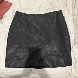 J Crew Vegan Leather Skirt